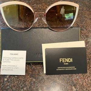 Brand new Fendi 58 mm FF290S metal butterfly sunglasses
